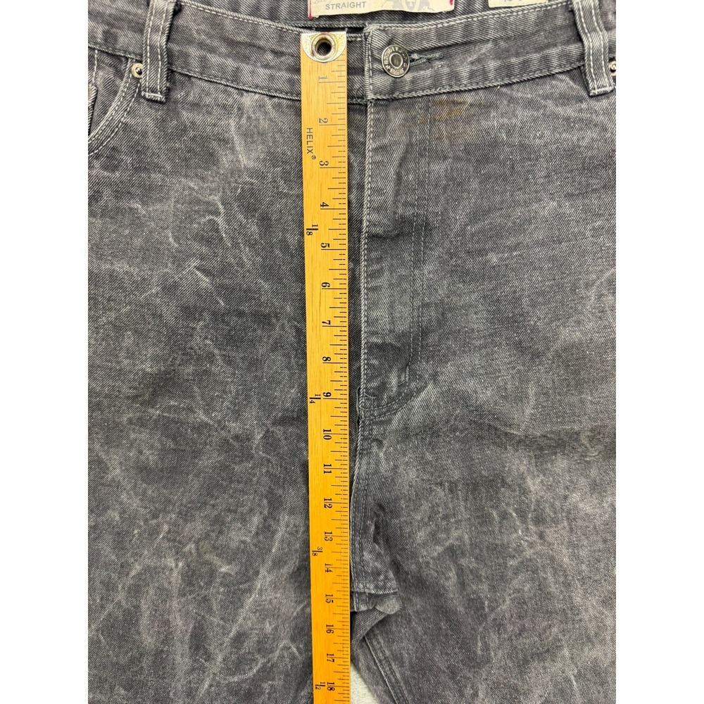 PJ Mark Mens Jeans 46x32 (Real 46x30.5) Charcoal Acid Washed Straight Baggy Leg - Picture 3 of 12